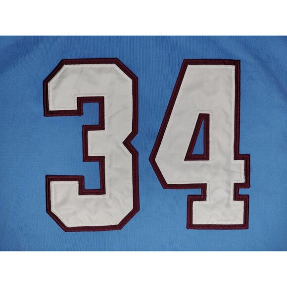 Vintage Earl Campbell Jersey Houston Oilers Mitchell & Ness 75th Patch Sz 54 - Picture 10 of 12